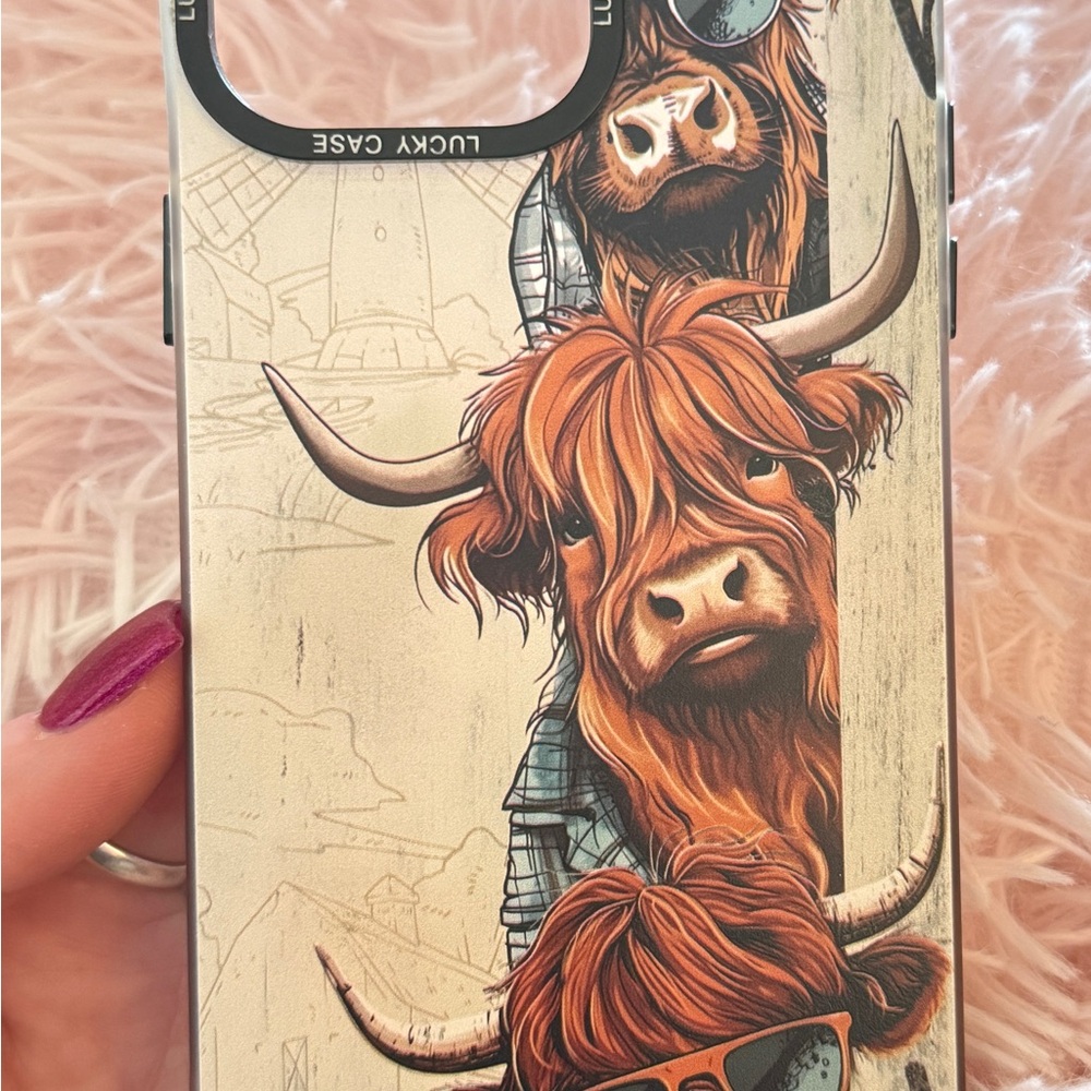Highland Cow Design Phone Case